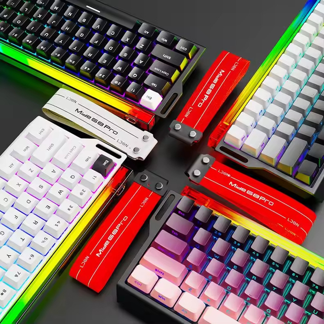 LDON 68 New Model RGB Wired USB Mechanical Keyboard 8000Hz Magnetic Switch 68 Laser Keys Plug&Play for PC Desktop Gaming