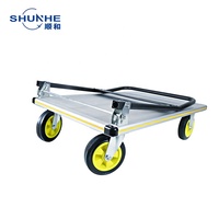 Carretilla de Plataforma Manual de Aluminio de Cuatro Ruedas 250KG Industrial para Compras OEM FW-99E