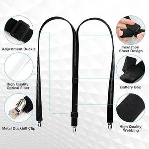 Corbatas más vendidas, pajaritas, tirantes, suministros de fiesta LED que brillan en la oscuridad, ajustables para fiestas de mujeres y hombres - Product Image 4