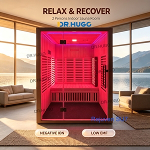 ห้องซาวน่าอินฟราเรดในร่ม DR.HUGO Rejuven SU7 สำหรับ 2 คน พร้อมหลอดไฟบำบัดแบบ Full Spectrum Red Light จำนวน 120 หลอด LED - Product Image 1