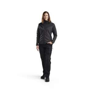 BLAKLADER - 594325369799XXXL Veste tricotée pour femme Softshell Gris foncé/Noir-EAN 7330509858462 WORK JACKETS - Product Image 3
