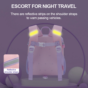 Sacs d'école pour enfants, sacs d'école à nœud papillon pour les filles du primaire, protection de la colonne vertébrale, respirant, confortable - Product Image 5