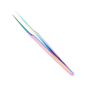 Pince à épiler pour cils de qualité supérieure, à pointe fine, en acier inoxydable allemand, revêtement noir, prix de gros, en vente - Product Image 6