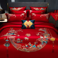 Ensemble de literie couette de luxe couette en coton housse de drap de lit de mariage ensembles de literie King Size Queen Size