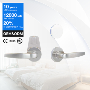 새로 분할 디자인 호텔 아파트 RFID 카드 키 Tuya 앱 보안 시스템과 스마트 도어 핸들 잠금 - Product Image 1