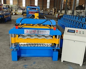 Kẽm hai lớp Roof Panel cuộn tạo thành máy 828 + 836 mô hình tấm lợp làm machinetile làm máy móc - Product Image 3