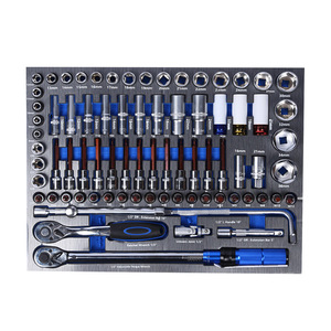 Juego de Herramientas de Reparación de Acero al Carbono de Alta Resistencia de 424 Piezas con Carro de Herramientas Manual para Mantenimiento Mecánico de Vehículos, Compatible con OEM - Product Image 3