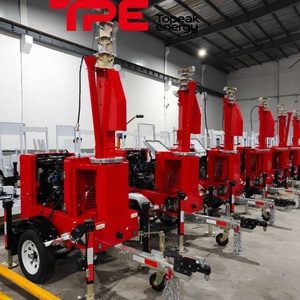 เสาไฟเคลื่อนที่ TPE-M4R Raywin-2B06 TPE-UL134C 4KW 7ม. เสาชุบสังกะสีแบบปรับได้ด้วยมือ 4 x 350W LED แบบติดตั้งบนรถพ่วง TPE-M4R TPE-M4R 1 โล - Product Image 6