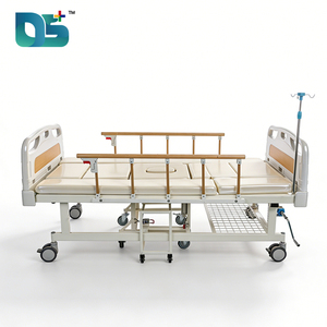 Lit médicalisé manuel réglable à 5 fonctions avec tête de lit ABS, trou pour pot et <span class=keywords><strong>matelas</strong></span>, pour personnes âgées handicapées - Product Image 4
