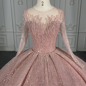 Vestido de Noche Elegante con Lentejuelas, Manga Larga, Bordado de Encaje, Estilo Baile de Gala, Modelo 5661 - Product Image 5