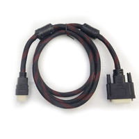 Câble DVI vers HDMI SIPU 1,5 m plaqué or, mâle vers mâle, adaptateur convertisseur 1080p pour moniteur HDTV, téléviseur, lecteur DVD