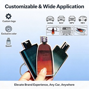 Natural Fragrance Hanging <strong>Auto</strong> for Brand Long Lasting Luxury Custom Logo Paper Car Air Freshener - Product Image 2