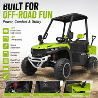 Nouvelle Voiture Électrique Tout-Terrain UTV 2026 pour Enfants, 12V, Double Moteur 550, avec Lumières LED, Benne de Chargement et Amortisseurs – Véhicule Jouet