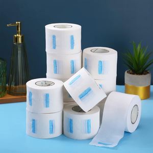 Premium Disposable Neck <b>Paper</b> Strip with Strong Glue and 100% Strength 6.5cm X 34m for Barber and Hair Salon Use - Product Image 2