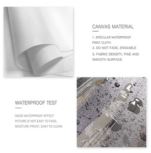 Tranh In Tùy Chỉnh Chất Lượng Cao Trên Vải Dịch Vụ Trực Tuyến Tranh Nghệ Thuật Treo Tường Hình Lá Cây Vàng Đen Trang Trí Phòng Khách - Product Image 4