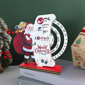 Decorazioni Natalizie da Scrivania a Forma di <span class=keywords><strong>Albero</strong></span> in <span class=keywords><strong>Legno</strong></span> Ecologico, Regali di Natale, Calendario con Babbo Natale, Pupazzo di Neve, Renna, Ornamenti Natalizi per la Casa - Product Image 2