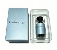 Boîte d'emballage holographique vide personnalisée avec étiquette pour flacons de 2 ml, 3 ml, 10 ml et plateau en plastique pour 2 flacons (1 paquet)