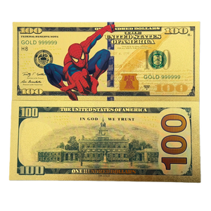 Коллекционные банкноты из 13 видов популярных анимационных фильмов Marvel, с золотым тиснением, из ПЭТ-материала, в конвертах - Product Image 3