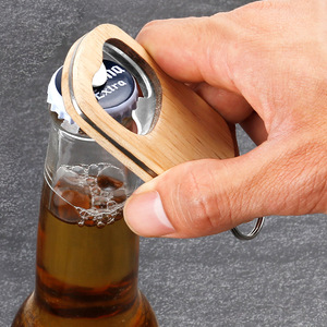 Llavero <span class=keywords><strong>de</strong></span> <span class=keywords><strong>Madera</strong></span> Personalizado con Destapador <span class=keywords><strong>de</strong></span> Botellas para Regalo Empresarial - Product Image 3