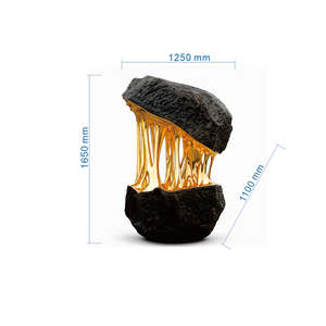 Изготовленная на заказ роскошная скульптура из стекловолокна с золотым покрытием, современное искусство для лобби отелей и коммерческих пространств, высококачественное украшение - Product Image 6