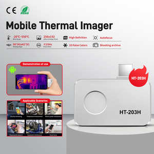 กล้องถ่ายภาพความร้อนแบบฝังตัว HT-203H 256x192 ระบบแอนดรอยด์ พอร์ต Type-C ความถี่ 25Hz กล้องถ่ายภาพความร้อนแบบพกพา -20~550 องศา สำหรับตรวจสอบความผิดปกติของอุปกรณ์ - Product Image 3