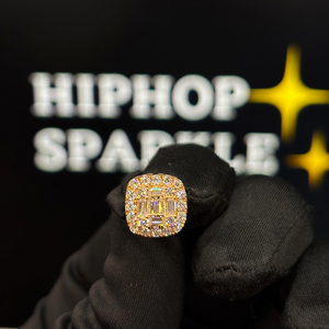 High Quality Iced <b>Cushion</b> Cut Moissanite Stud Earrings 14K Gold Plated Hip Hop Jewelry Sparkle Luxury Earrings <b>for</b> Women - Product Image 3