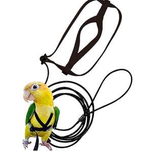 สายจูงนกแบบปรับได้สายรัดสำหรับฝึกนกบินสำหรับสัตว์เลี้ยงและนกเดิน - Product Image 1