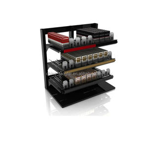 Zware Enkelzijdige Staande Gepoedercoate Metalen Sigaret Displaystandaard Met Acryl Pusher Voor Tabakswinkel <span class=keywords><strong>Display</strong></span> - Product Image 4