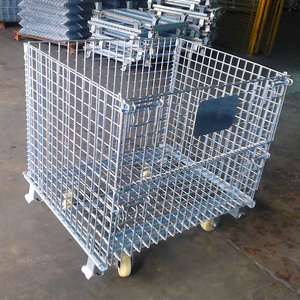 Foldable Wire Mesh Pallet Cage <b>for</b> Cargo & <b>Storage</b> Convenient <b>Storage</b> Equipment - Product Image 4