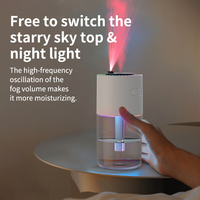 280ml chambre USB humidificateur de bureau Mini Portable silencieux brume fraîche ultrasons électrique veilleuse voiture flamme humidificateurs d'air