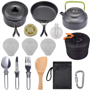 <span class=keywords><strong>Set</strong></span> di bollitore per pentole leggero di sopravvivenza per Picnic da viaggio - Product Image 3