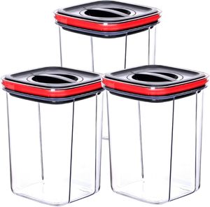 Organisateur de céréales de grande capacité pour la cuisine, récipient de stockage de nourriture sèche en plastique PET avec couvercle, moulé par injection - Product Image 5
