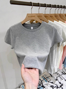 <span class=keywords><strong>T</strong></span>ùy Chỉnh Thiế<span class=keywords><strong>t</strong></span> Kế Logo Của Phụ Nữ 2025 Mùa Hè Cotton Ngắn Tay Áo <span class=keywords><strong>T</strong></span>-Shirt Màu Hồng Top Nửa Tay Áo Thiế<span class=keywords><strong>t</strong></span> Kế Crop Tops <span class=keywords><strong>T</strong></span>-Shirts - Product Image 3