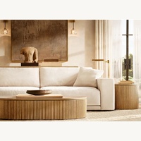 Meubles personnalisés de canapé de salon style simple canapé en bois massif en tissu 3 places nouveau canapé à vendre OEM/ODM