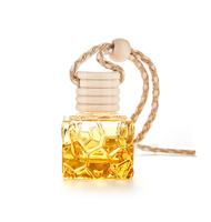 Diffuseur de désodorisant vide de voiture, bouteille de parfum suspendue avec bouchon en bois, 8ml, vente en gros