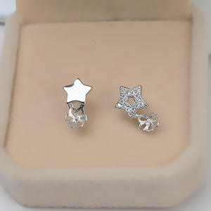 S925 <b>Silver</b> Plated Platinum Gold U-Shaped Earnail Personalized Female Earpin for DIY <b>Pearl</b> <b>Earrings</b> Empty Stand Accessories - Product Image 3