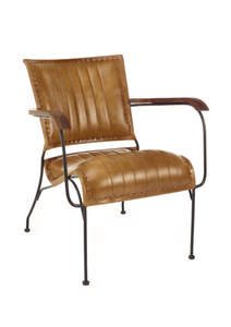 Chaise de salle à manger au design moderne en cuir tanné Mobilier de bureau et de salon en bois massif simple pour la maison ou l'hôtel - Product Image 3