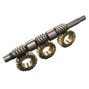 Độ chính xác cao thép kim loại Brass phần bánh Bronzed Worm Gear cho cắt cỏ máy