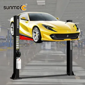 Sunmo Hot-sales 220V Elevadores hidráulicos de automóviles para el hogar Garajes Piso transparente 2 Post Car Lift