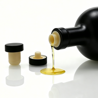 Bouchons en liège noirs et blancs de 19,5 mm et 18,5 mm pour bouteilles d'huile d'olive, avec bec verseur, pour la fermeture hermétique de l'huile d'olive - Vente en gros