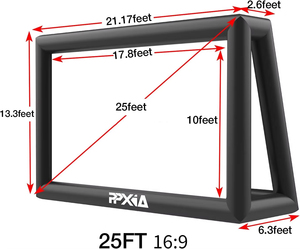 จอฉายภาพยนตร์เป่าลมสำหรับใช้งานกลางแจ้ง พกพาสะดวก ใช้ได้ทั้งในร่ม/กลางแจ้ง สำหรับโฆษณา - Product Image 3