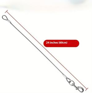 Correa Retráctil para Perros en Oferta, Cable de Acero Recubierto de Goma, Resistente a Mordeduras, Liberación Rápida, Correa para Pasear Dos Perros - Product Image 3