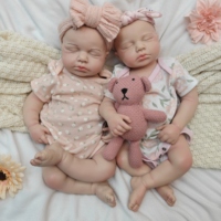 Poupées Reborn LouLou à Bouche Ouverte Réalistes, Corps Souple en Silicone, Bébé Peint à la Main, Peut Tenir une Sucette pour un Confort Émotionnel