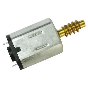 Moteur miniature électrique N20 DC à aimant permanent, à engrenage à vis sans fin, 32 mm, avec montage à bride - Product Image 2