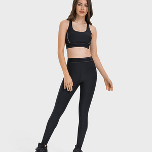 CIYING Ensemble <span class=keywords><strong>de</strong></span> <span class=keywords><strong>sport</strong></span> 2 pièces pour femme avec bordure contrastante, <span class=keywords><strong>Legging</strong></span> push-up et Brassière <span class=keywords><strong>de</strong></span> <span class=keywords><strong>sport</strong></span>, Tenue <span class=keywords><strong>de</strong></span> yoga - Product Image 3