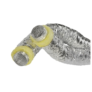 Conducto de Aire Flexible de Aluminio Resistente al Agua con Aislamiento de Lana de Vidrio de 25 mm para Sistemas de Refrigeración HVAC de Alta Calidad - Product Image 3