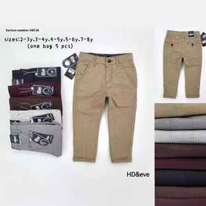 Nouveau <span class=keywords><strong>pantalon</strong></span> en jean droit décontracté pour garçons pour printemps automne multicolore 2-8Y <span class=keywords><strong>pantalon</strong></span> pour enfants avec boucle H8086 commerce extérieur - Product Image 5