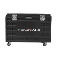 Estuche de transporte para iluminación de escenario a prueba de agua IP65 Tsunami, moldeado por inyección, con ruedas, para equipo de audio DJ.
