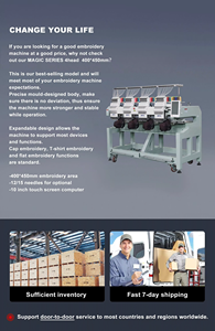 JINYU Machine à broder multifonctionnelle à 4 têtes Casquette Vêtement Broderie plate Haute qualité Bordadora 50% DEPOT 50% BALANCE - Product Image 4