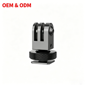 Adaptateur de fixation à griffe chaude en aluminium CNC pour GoPro Hero 13/12/11/10/9/8/7/6/5, DJI Osmo Action 5/4/3/2/1, AKASO, <span class=keywords><strong>Campark</strong></span> - Product Image 1